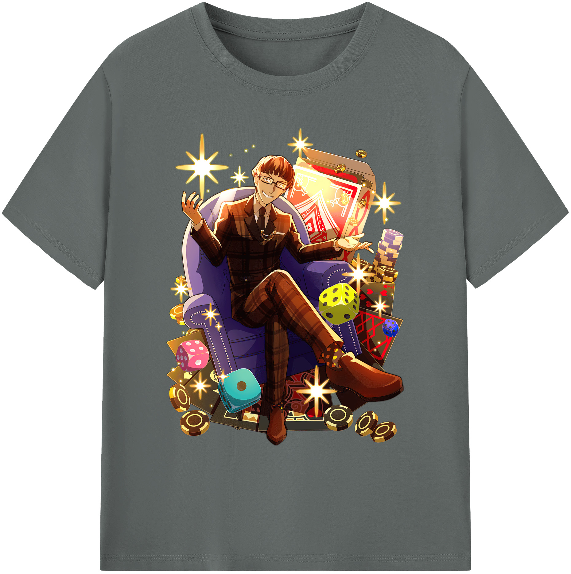 （画像用） 文豪ストレイドッグス Bungo Stray Dogs 綿100％ メンズ半袖Tシャツ｜肌触りやわらか＆通気性